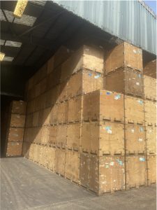 Optimise storage space - stack crates 6 metres high