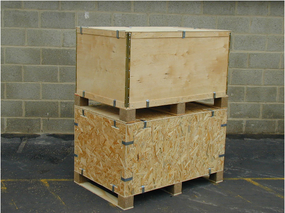 Crcoodile pallet boxes - OSB & plywood - standard 800x600x600mm