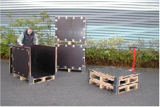 ISPM15 exempt sustainable pallet box reusable system