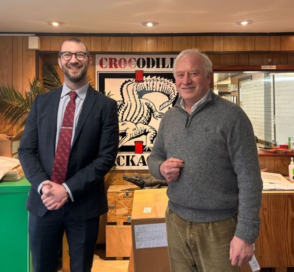 Local MP Will Stone visits Crocodile Packaging